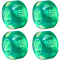 Spitfire Wheels Sapphire 90DU Clear/Green Skateboard Wheels - 53mm 90a (Set of 4)