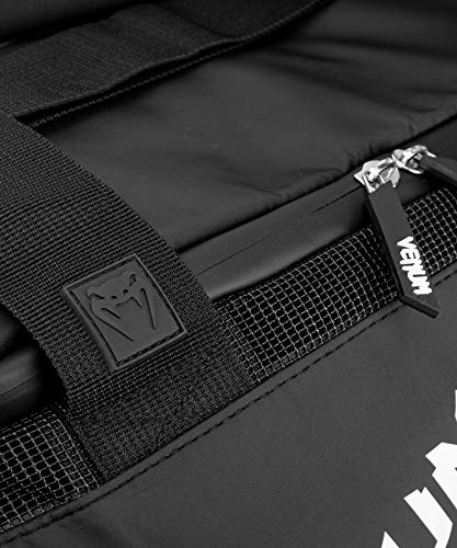 Venum Trainer Lite Evo Sports Bag - Black White, Large Main Compartments