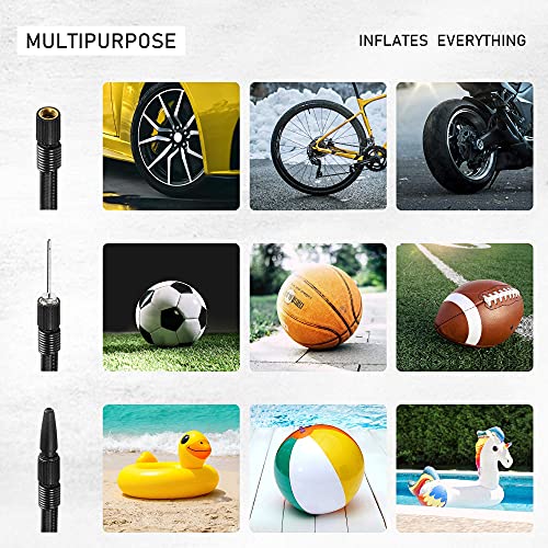 Portable Air Compressor Pump with Analog Gauge for Car & Home - 120 PSI