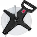 Champion Sports Open Reel Measuring Tape 120 Meters Durable Hand Crank with Metal Spike