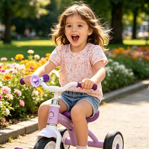 Kids Bike Horn with Flower Design and Loud Sound - Child Safety Bell