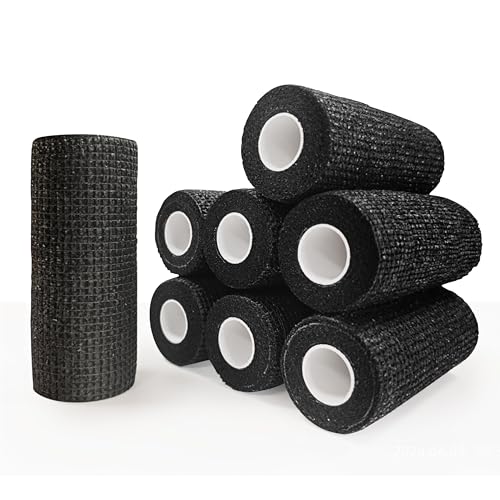 Onida 4" x 5 Yards Self Adhesive Elastic Bandage Wrap - Black