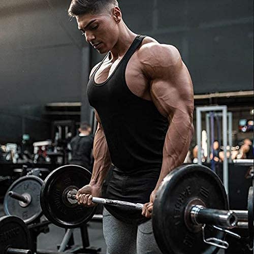 Men's Quick Dry Workout Tank Top 3 Pack - Gym Muscle Sleeveless T-Shirts