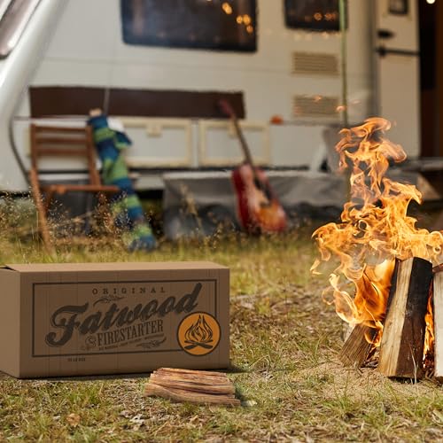 Pure Garden 25-Lb Firewood Fire Starters 2-Pack | All-Natural Pine Kindling for Indoor & Outdoor Fires