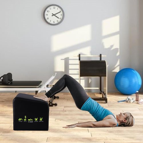 WINDFOOT Hip Thrust Machine & Glute Bridge Exercise Machine, Hip Thrust Bench Booty Workout Box Platform for Home Gym Total Body Workout.