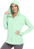 VUTRU Women's UPF 50+ Sun Protection Hoodie - Lightweight Long Sleeve UV Jacket with Pocket