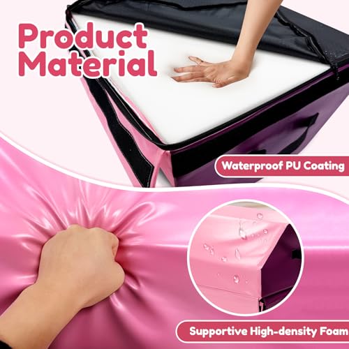 Detachable Octagon Gymnastics Mat 17.5x17.5x23 Inches Foam & Waterproof Cover
