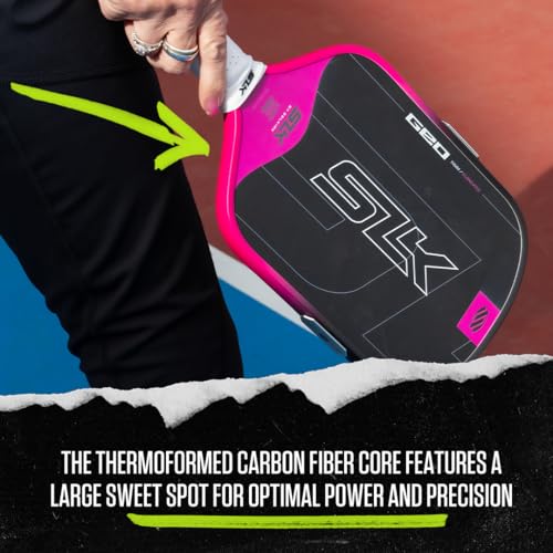 Selkirk Sport SLK Geo Pickleball Paddle Pink Widebody T700 Carbon Fiber Core