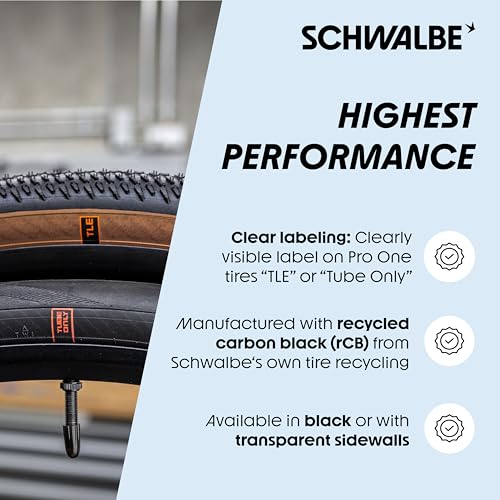 Schwalbe Pro One TLE Road Bike Tire 700x32C Tubeless Easy Puncture Protection