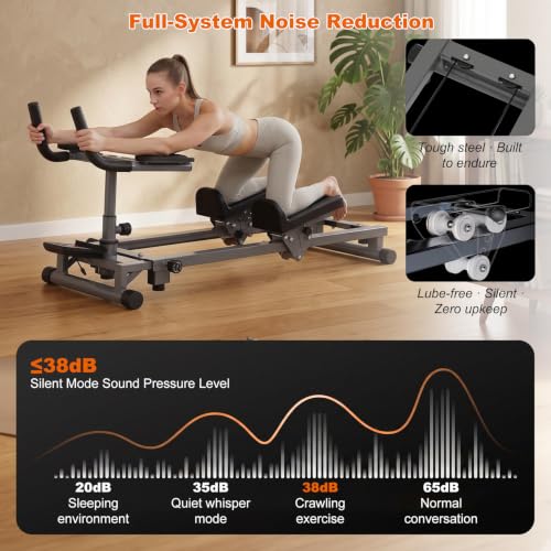 Low Impact Core and Cardio Glider Trainer for Back & Full-Body Workouts