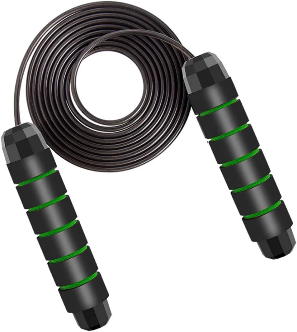Skiennix Adjustable Jump Rope - Tangle-Free Speed Rope with Foam Handles for Cardio & Home Workouts