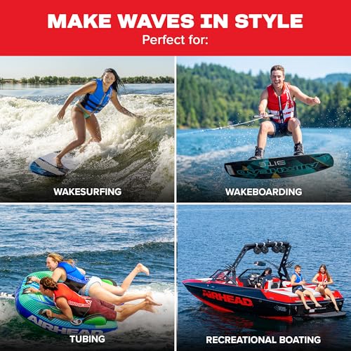 Airhead Swoosh Kwik-Dry Neolite Life Jacket Red Medium USCG Approved Adult Youth