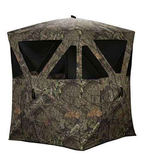 Rhino Blinds R100-MOC Heavy-Duty 2-Person Hunting Ground Blind Mossy Oak Breakup Country