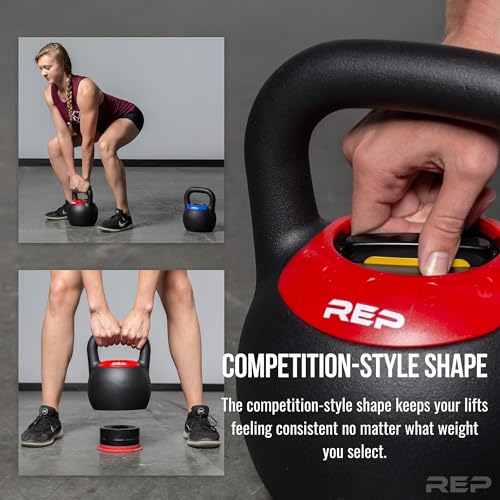 Blue 24kg Adjustable Kettlebell for Home Gym Strength Training