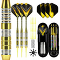 Yellow Soft Tip Darts Set with Aluminum Shafts and Flights - Professional Dart Accessories