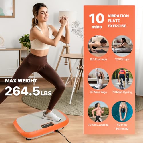 Vibration Plate Exercise Machine with 99 Speed Settings for Full Body Workout