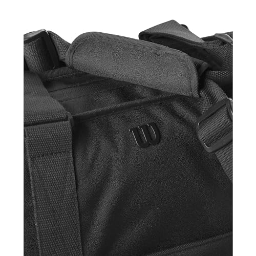 Wilson 2024 Recycled Material Tennis Racket Tote Bag - Holds 2 Rackets, Black