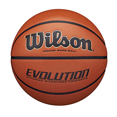 Wilson Evolution Indoor Basketball - Size 7 29.5 Inch Brown Edition