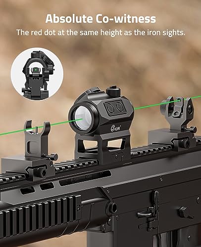 CVLIFE JackalHowl 2MOA Green Dot Red/Green Sight - Motion Awake, Waterproof
