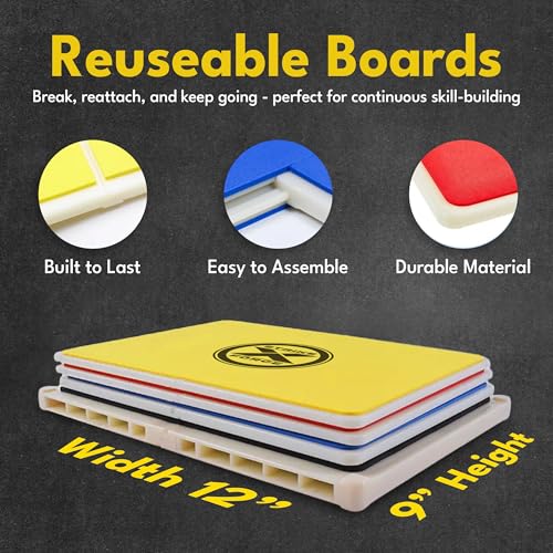 4-Bundle Rebreakable Martial Arts Breaking Boards for Taekwondo, Karate, MMA Training