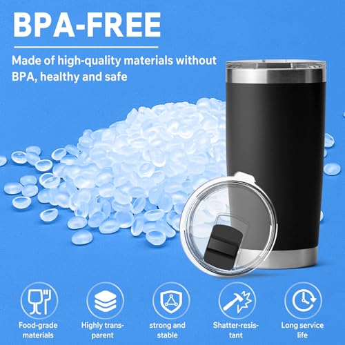 2 Pack 20 oz Tumbler Lid with Magnetic Slider Replacement for YETI
