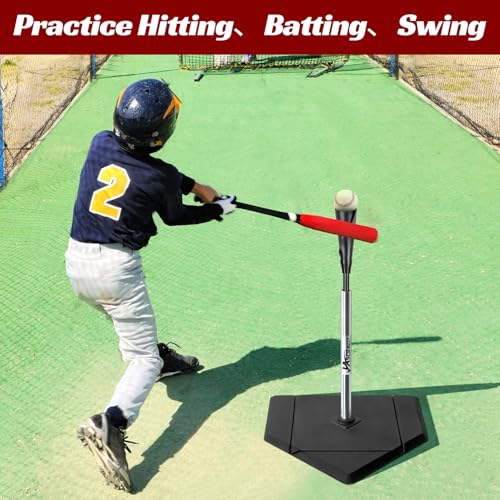 Portable Baseball Batting Tee - Height Adjustable for All Ages