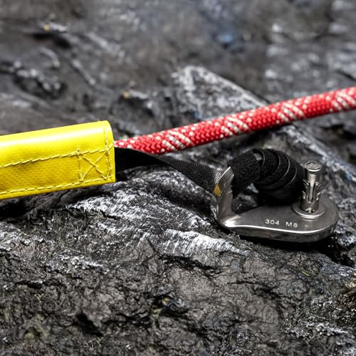 Rope Protector Sleeve Portable Anti-Wear Durable PVC Hook-and-loop Fastener Closure Lightweight Climbing Rope Protector for Rescue Aerial Work Tree Climbing Rappelling Equipment Arborist Rope Guard