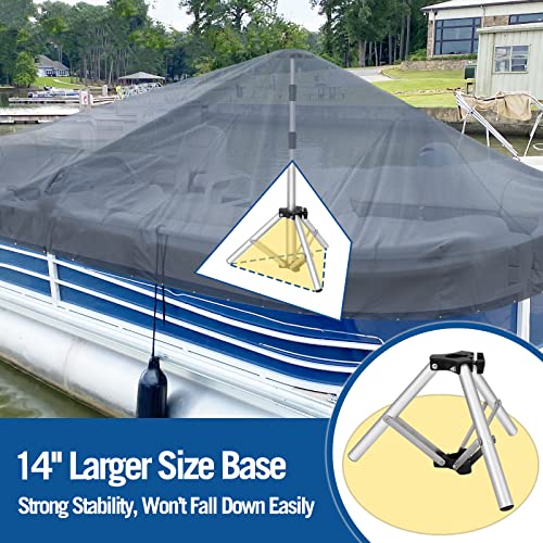Affordura 2 Pack Extra Tall Boat Cover Support Poles 27-71in Tripod Base