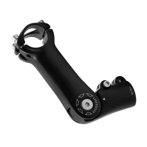 Aynaxcol 28.6mm x 31.8mm Bicycle Riser Extension Adjustable Handlebar Stem 110mm 0-90 Degree Adjustable Bicycle Stems Short Handlebar Stem for E Bike Bicycle (110mm)