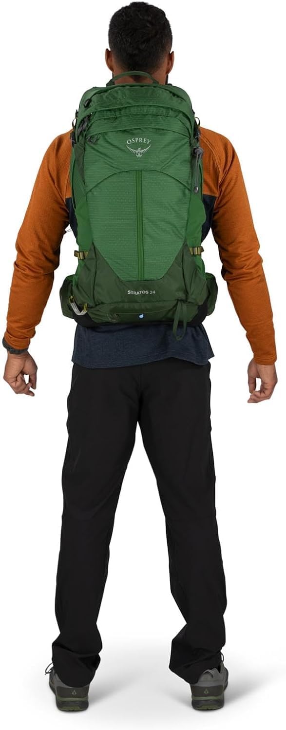Osprey Stratos 24L Men's Hiking Backpack - Lightweight & Durable in Cetacean Blue
