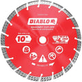 Diablo 10-Inch Turbo Masonry Cut-Off Blade for Dry Wet Cutting - Longer Lifespan & Faster Cuts