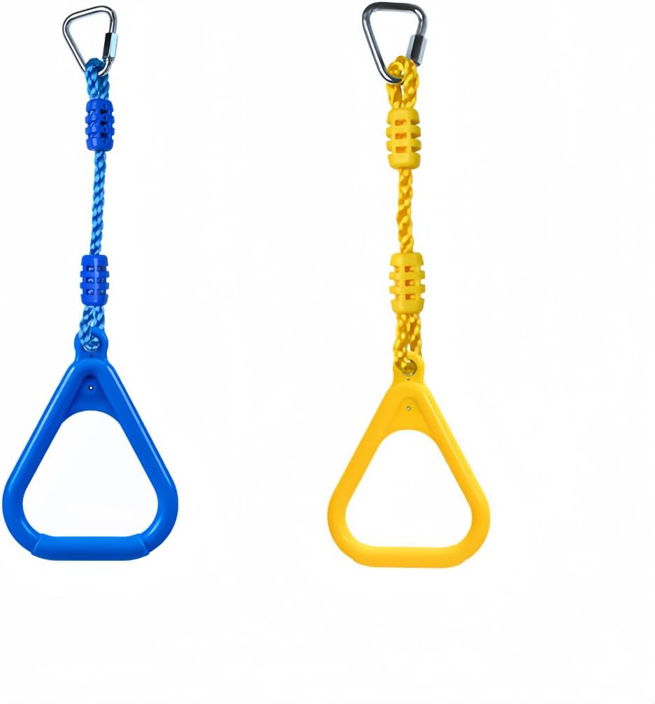 Skiennix Climbing Gymnastic Rings - Durable Ninja Obstacle Course for Kids' Outdoor Play