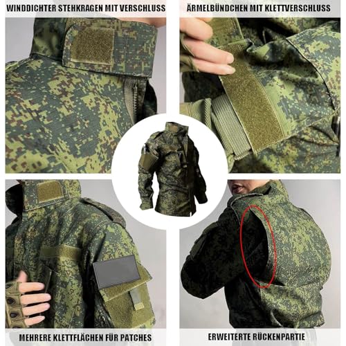 Russian Camouflage Tactical Suit Large - Men’s Combat Outdoor Clothing