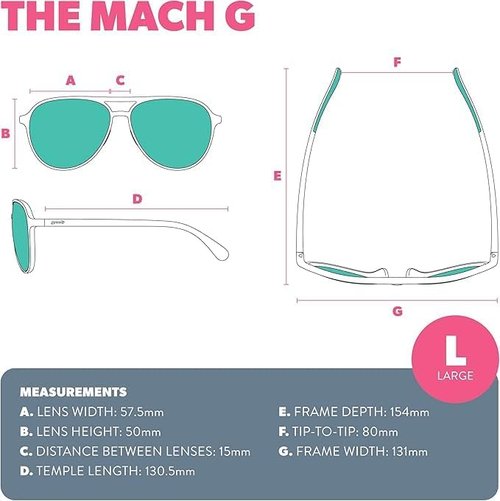 Goodr Buzzed On The Tower Polarized Aviator Sunglasses - Green Solid Frames, UV400 Protection, Large Size