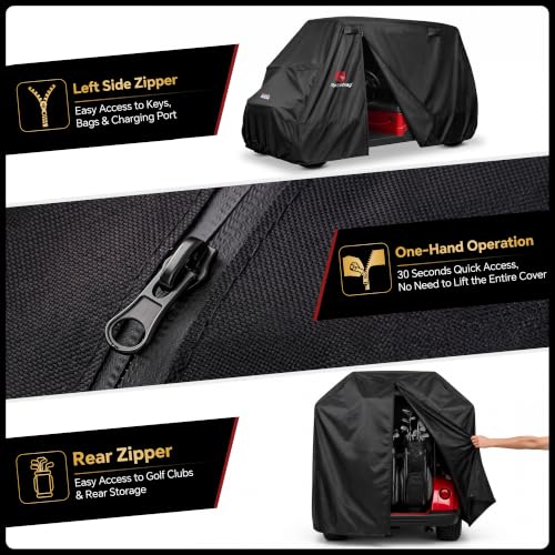 3XL Waterproof Golf Cart Cover for 6-8 Passengers All-Weather UV Protection