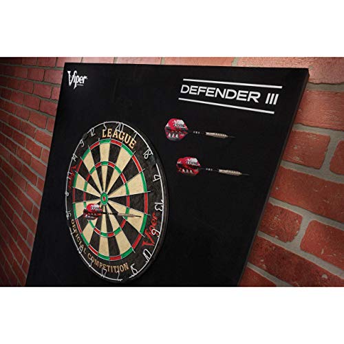 Viper Defender III Dartboard Wall Protector Black - Fits 17.75" & 18" Bristle Dartboards