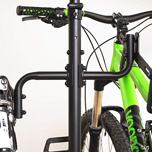 Bike Vertical Freestanding Hanger Parking Rack for 4 Bikes - Adjustable Garage Storage Stand