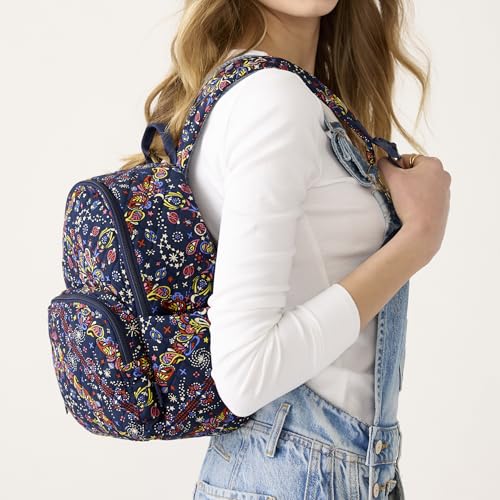 Vera Bradley Women's Small Banbury Backpack Starry Paisley - Lightweight Cotton