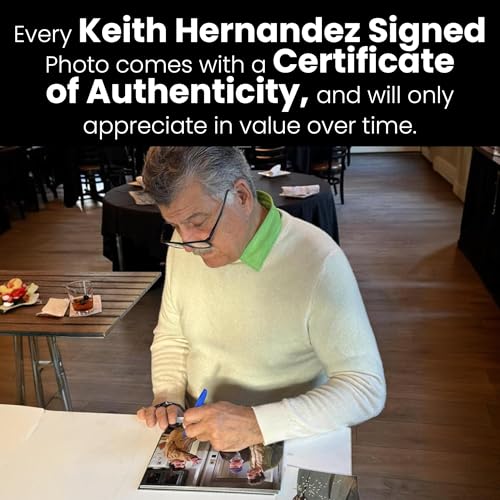 Autographed Keith Hernández 8x10 Mets Baseball Photo Poster - Seinfeld Crossover Collectible