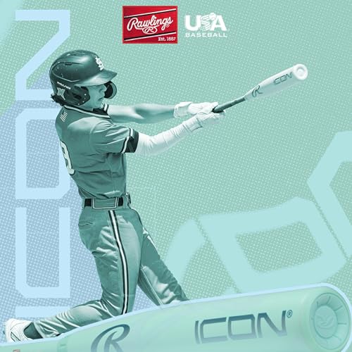 Rawlings ICON USA Baseball Bat 2026 -5/-8/-10/-12 Composite Two-Piece