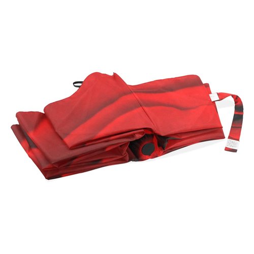 FORMRS Compact Travel Umbrella Red Rose Auto Open Close Umbrella Windproof Anti-UV
