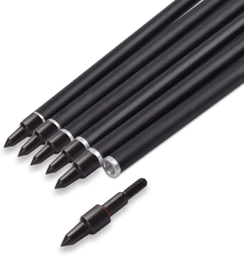 Skiennix Carbon Arrow - Hunting Target Practice Arrows with Removable Tips | 26, 28, 30 Inch, Spine 500 (6/12 PCS)