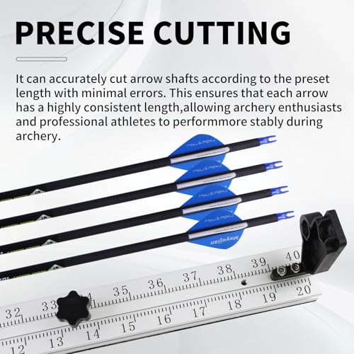 White Archery Arrow Saw - Electric Arrow Cutter for Carbon, Aluminum & Fiberglass Shafts