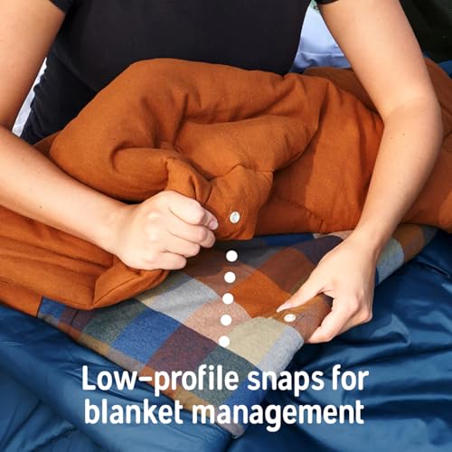 Kelty Wayback 20F Degree Flannel Lined Rectangular Sleeping Bag - Burnt Olive