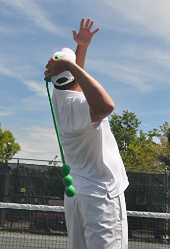 Tennis Serve Trainer with 3 Balls - Swing & Serve Practice Tool
