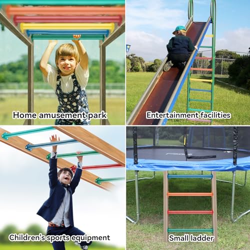 7 Pack 22 Inch Steel Monkey Bars Set for Indoor Outdoor Climbing Playground