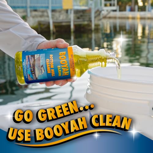 Booyah Clean Bottom Hull Cleaner 128 Fl Oz Marine Grade Non-Acid Boat Cleaner