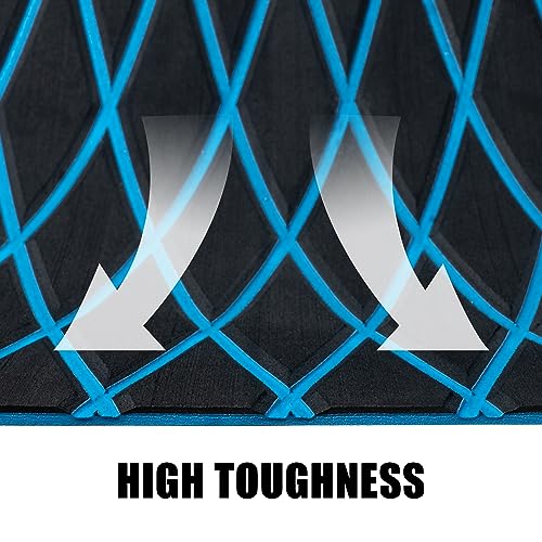 Black with Blue Lines EVA Boat Flooring Sheet 74x27 inches Marine Decking Mat