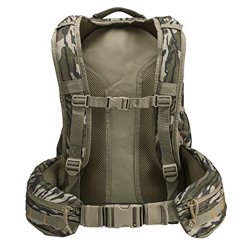 Camouflage Hunting Backpack Waterproof Mossy Oak Bottomland with Rifle & Bow Carry System - 21L