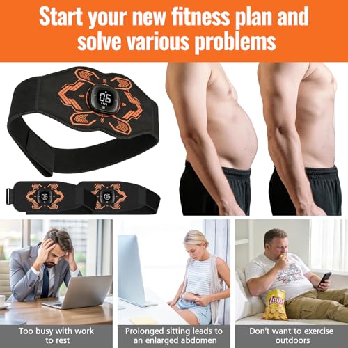 OSITO Wireless EMS Muscle Stimulator 3-Pack for Abs Arms Legs - FDA Cleared